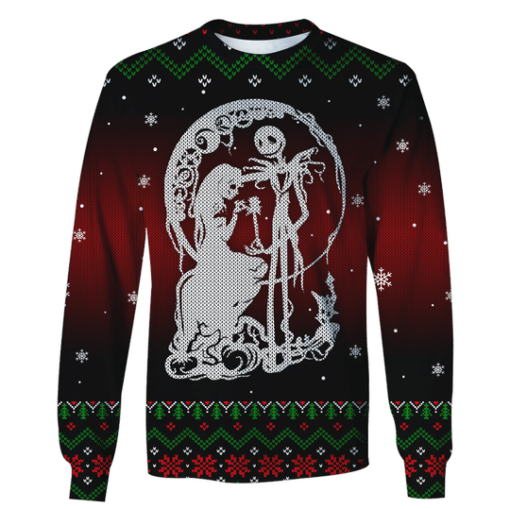 Nightmare Before Christmas Jack Skellington and Sally Custom Shirts 3