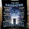 To My Daughter Blanket Love Dad 4