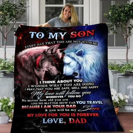To My Son Blanket GD21 1