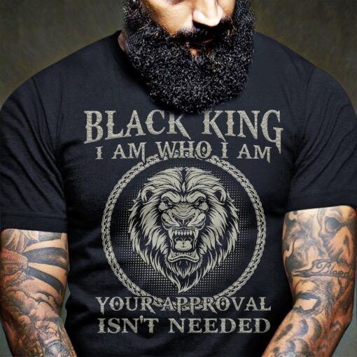 Black King I Am Who I Am T-Shirt 1