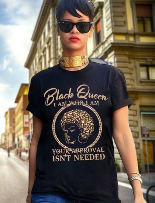 Black Queen I Am Who I Am T-Shirt 1