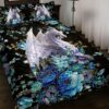 Flower Dragon Quilt Bedding Set 5