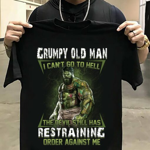 Grumpy Old Man Green T-Shirt 1