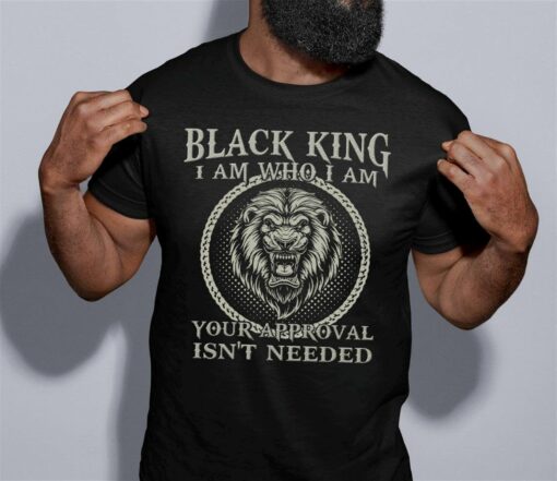 Black King I Am Who I Am T-Shirt 2