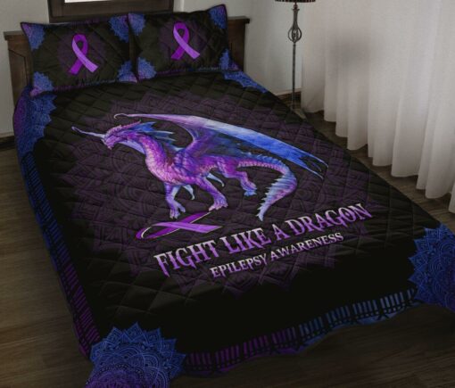 Fight Like A Dragon Quilt Bedding Set 1