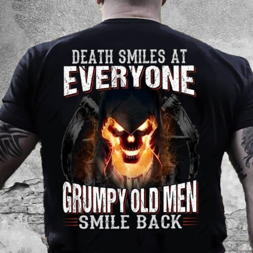 Grumpy Old Man Smile Back T-Shirt 1