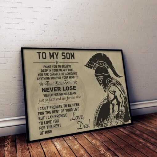 To my son canvas poster 1