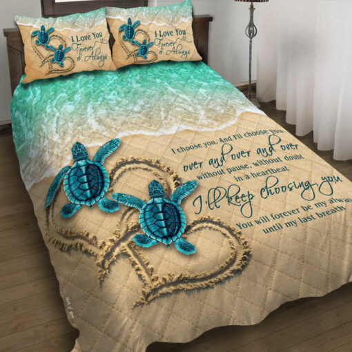 Sea Turtle Quilt Bedding Set 1