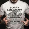 I am already taken by a freaking awesome girl shirt 2